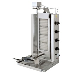 Μηχανή Γύρου DC-204 Largeline 47x50x114cm 15.3kW Αερίου 820mm 75-85kg 4 Κεραμικοί Καυστήρες με 4 Διακόπτες NORTH