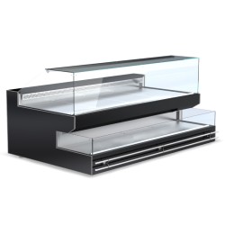 Βιτρίνα Συντήρησης Κρεοπωλείου DD-204-D 200x160x120cm Inox 1+3/4 hp Διπλή ARTSTEEL