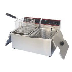 Φριτέζα DF-8L-2 55x43x34,5cm 6,5kW 220-240V Ηλεκτρική 8+8lt Επιτραπέζια OLYMPIA