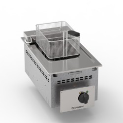 Φριτέζα DFR35E0 Drop-in 35x60x33cm 6kW 400V 3N Ηλεκτρική 8lt με Ανακλινόμενες Αντιστάσεις TECNOINOX