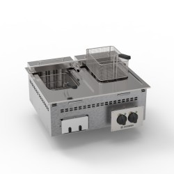 Φριτέζα DFR70E0 Drop-in 70x60x33cm 12kW 400V 3N Ηλεκτρική 8+8lt με Ανακλινόμενες Αντιστάσεις TECNOINOX