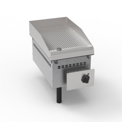 Πλατό DFTR35E0 Drop-in 35x60x26,6cm 3,9kW 400V 3N Ηλεκτρικό 1 Ζώνης Ραβδωτό TECNOINOX