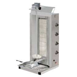 Μηχανή Γύρου DG-104 Largeline 48x50x110.5cm 13.6kW Αερίου 820mm 75-85kg 8 Κεραμικοί Καυστήρες με 4 Διακόπτες NORTH