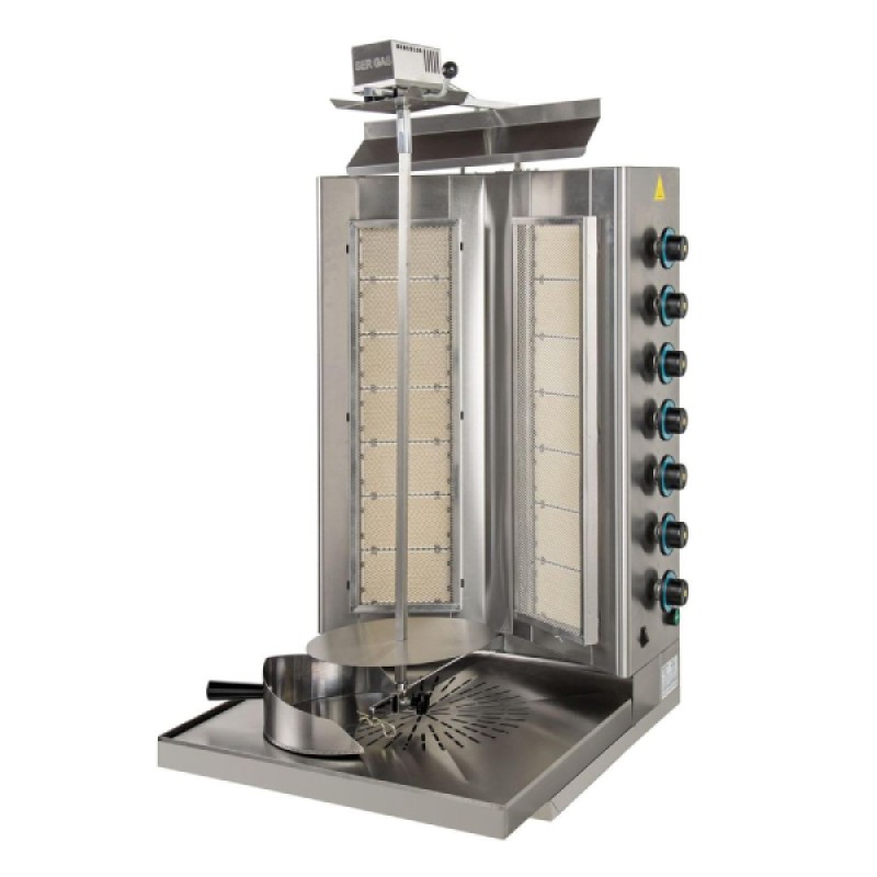 Μηχανή Γύρου DG14 58.5x72x115cm 24kW Αερίου 850mm 100kg 14 Turbo Καυστήρες με 7 Διακόπτες SERGAS Μηχανή Γύρου DG14 58.5x72x115cm 24kW Αερίου 850mm 100kg 14 Turbo Καυστήρες με 7 Διακόπτες SERGAS