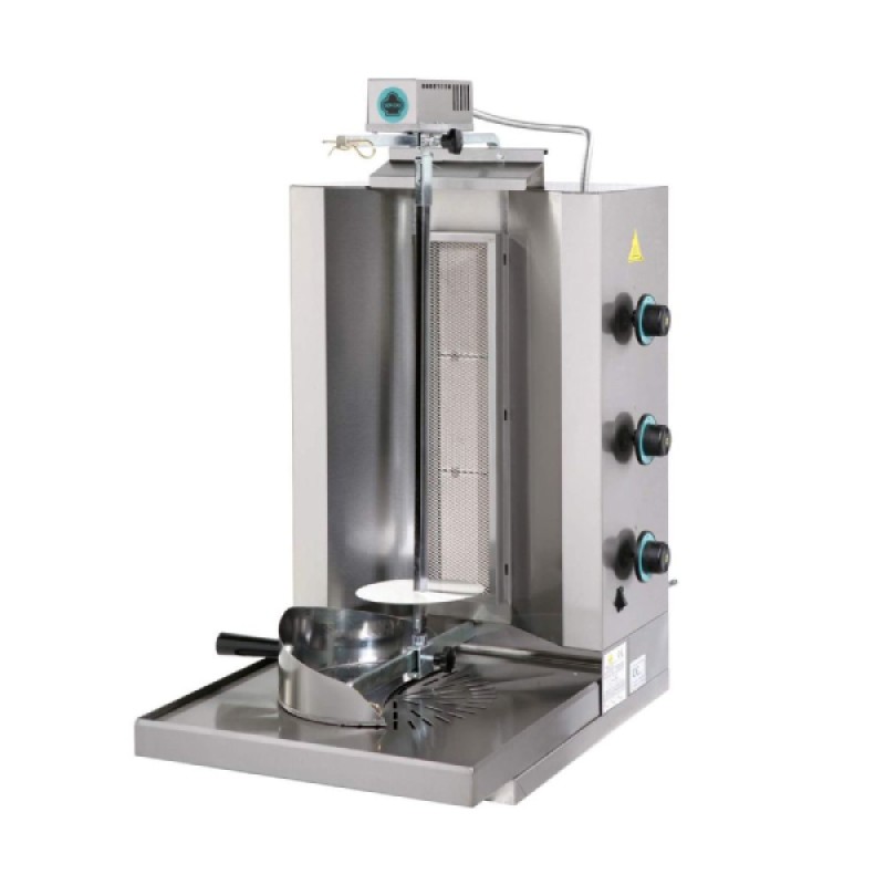 Μηχανή Γύρου DG3 47x60x89cm 5.5kW Αερίου 595mm 30kg 3 Καυστήρες με 3 Διακόπτες SERGAS Μηχανή Γύρου DG3 47x60x89cm 5.5kW Αερίου 595mm 30kg 3 Καυστήρες με 3 Διακόπτες SERGAS
