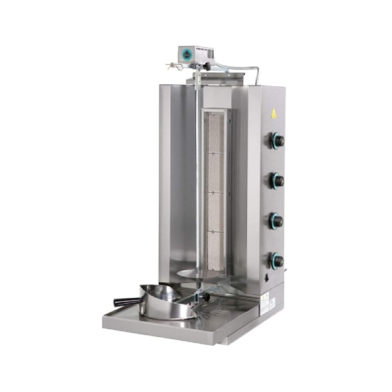 Μηχανή Γύρου DG4 47x60x110cm 7kW Αερίου 815mm 40kg 4 Καυστήρες με 4 Διακόπτες SERGAS Μηχανή Γύρου DG4 47x60x110cm 7kW Αερίου 815mm 40kg 4 Καυστήρες με 4 Διακόπτες SERGAS