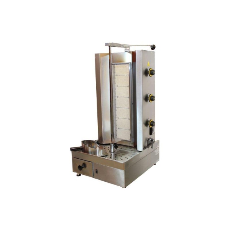 Μηχανή Γύρου DG7N 52.5x65x102cm 12kW Αερίου 900mm 70kg 7 Καυστήρες με 3 Διακόπτες & Μοτέρ Κάτω SERGAS Μηχανή Γύρου DG7N 52.5x65x102cm 12kW Αερίου 900mm 70kg 7 Καυστήρες με 3 Διακόπτες & Μοτέρ Κάτω SERGAS