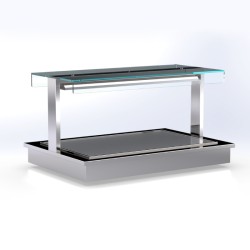 Θερμαινόμενος Μπουφές Drop In DH-077-S 80x76x59cm Inox 700W 2 GN 1/1 Επιφάνεια Στατικής Θέρμανσης ARTSTEEL