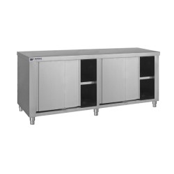 Ερμάριο E-200 200x70x85cm 910lt Inox με 4 Πόρτες Συρόμενες & 1 Ράφι BAMBAS