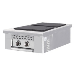 Εστία E-2B 43x85x29cm 6kW 400V2N Ηλεκτρική Τετράγωνη με 2 Εστίες 30x30cm Επιτραπέζια NORTH