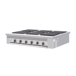 Εστία E-6 115.5x86x29cm 18kW 400V3N Ηλεκτρική Τετράγωνη με 6 Εστίες 30x30cm Επιτραπέζια NORTH