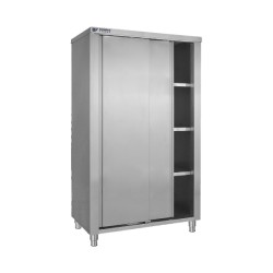 Ντουλάπα EE-120 120x70x200cm Inox με 2 Πόρτες Συρόμενες & 3 Ράφια BAMBAS