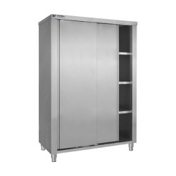 Ντουλάπα EE-140 140x70x200cm Inox με 2 Πόρτες Συρόμενες & 3 Ράφια BAMBAS