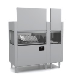 Πλυντήριο Πιάτων Τούνελ EVO211 Evolution 170x77x181cm 25,1kW 400V3N για Καλάθι 500x500mm 2 Μονάδες με Πλύση, Break Tank & Ανάκτηση Θερμότητας για 200/150/95 Καλάθια Ανά Ώρα KRUPPS