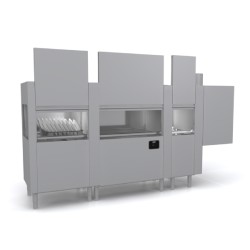 Πλυντήριο Πιάτων Τούνελ EVO421 Evolution 311.9x77x182.5cm 31,5kW 400V3N για Καλάθι 500x500mm 4 Μονάδες με Πρόπλυση, Πλύση, Break Tank & Στέγνωμα για 270/200/140 Καλάθια/Ώρα KRUPPS