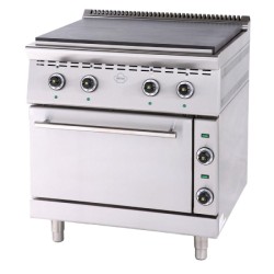 Εστία FC4FES7 Σειρά 75 80x75x85cm 15.8kW Ηλεκτρική Συμπαγής Πλάκα 4 Ζωνών σε Ηλεκτρικό Φούρνο SERGAS