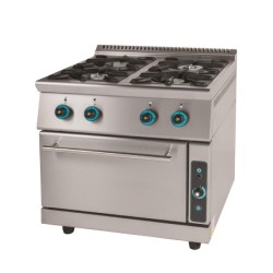 Φλόγιστρο FC4FS7 Σειρά 75 80x75x85cm 39kW Αερίου 4 Καυστήρων με Φούρνο SERGAS