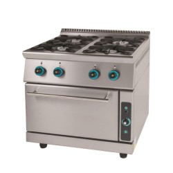 Φλόγιστρο FC4FS9 Σειρά 90 85x90x85cm 39kW Αερίου 4 Καυστήρων με Φούρνο SERGAS