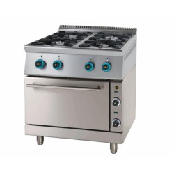 Φλόγιστρο FC4GFES7 Σειρά 70 80x75x85cm 33kW Αερίου 4 Καυστήρων σε Φούρνο Ηλεκτρικό SERGAS