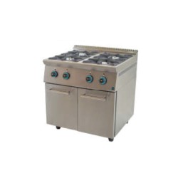 Φλόγιστρο FC4S7-E Σειρά 75 80x75x85cm 28kW Αερίου 4 Καυστήρων σε Κλειστό Ντουλάπι SERGAS