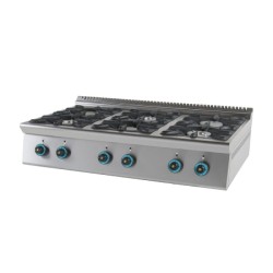 Φλόγιστρο FC6S7 Σειρά 75 120x75x34cm 43kW Αερίου 6 Καυστήρων Επιτραπέζιο SERGAS