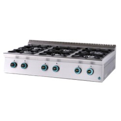 Φλόγιστρο FC6S9 Σειρά 90 126x90x34cm Αερίου 53kW 6 Καυστήρων Επιτραπέζιο SERGAS