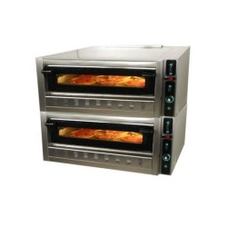 Φούρνος Πίτσας FG105D 135x90.3x110cm 36kW 230V Αερίου Διπλός 105x70x17cm για 6+6 Πίτσες 35cm SERGAS
