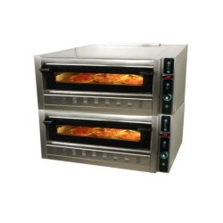 Φούρνος Πίτσας FG6LD 120x86x105cm 32kW 230V Αερίου Διπλός 91x61x17cm για 6+6 Πίτσες 30cm SERGAS