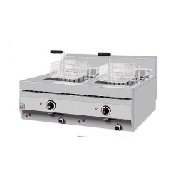 Φριτέζα FL-20 Σειρά 700 80x70x30(46)cm 20kW 380/400V3N 2x10-12lt Ηλεκτρική με Αυτόματη Άνοδο-Κάθοδο Επιτραπέζια NORTH