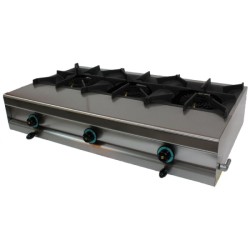 Φλόγιστρο FL36 Σειρά 60 109x60x25cm 30kW Αερίου 3 Καυστήρων Επιτραπέζιο SERGAS