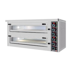 Φούρνος Πίτσας FPD-152 Pizza King 152x95x80cm 20.4kW Ηλεκτρικός για 6+6 Πίτσες 36cm Διπλός Επιτραπέζιος NORTH