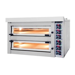 Φούρνος Πίτσας FPD-193 Pizza King 135x115x89cm 20.4kW Ηλεκτρικός για 4+4 Πίτσες 45cm Διπλός Επιτραπέζιος NORTH
