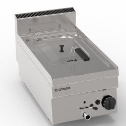 Φριτέζα FR35G/0 Tecno65 35x65x28cm 6,25kW Αερίου 8lt με Αντιστάσεις Εντός Κάδου Επιτραπέζια TECNOINOX
