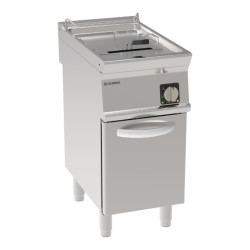 Φριτέζα FR47FE7 Tecno74 40x70x90cm 16,5kW 380-415V 3N Ηλεκτρική 17lt με Περιστροφικές Αντιστάσεις σε Κλειστό Ντουλάπι TECNOINOX