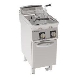 Φριτέζα FR48FE7 Tecno74 40x70x90cm 14kW 380-415V 3N Ηλεκτρική 8+8lt με Περιστροφικές Αντιστάσεις σε Κλειστό Ντουλάπι TECNOINOX