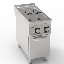 Φριτέζα FR48FE9 Tecno90 40x90x90cm 14kW 380-415V 3N Ηλεκτρική με Περιστροφικές Αντιστάσεις & 2 Κάδους 8+8lt σε Κλειστό Ντουλάπι TECNOINOX
