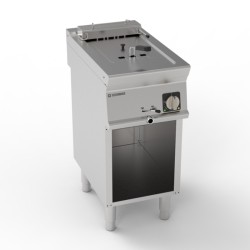 Φριτέζα FR4FES7 Tecno74 40x70x90cm 7.5kW 380-415V 3N Ηλεκτρική 8lt με Ανακλινόμενες Αντιστάσεις σε Ανοιχτό Ντουλάπι TECNOINOX