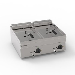 Φριτέζα FR70E/6/0 Tecno60 70x60x30cm12kW 400V 3N Ηλεκτρικ΄ή 8+8lt με Ανακλινόμενες Αντιστάσεις Επιτραπέζια TECNOINOX