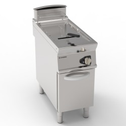 Φριτέζα FRV41FG9T Tecno90 40x90x90cm 19,4kW Aερίου με 1 Κάδο V 21lt σε Κλειστό Ντουλάπι TECNOINOX