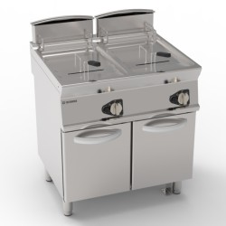 Φριτέζα FRV87FG7T Tecno74 80x70x90cm 33kW Aερίου με Κάδους V 17+17lt σε Κλειστό Ντουλάπι TECNOINOX