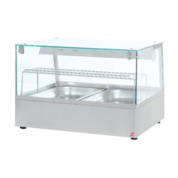 Θερμαινόμενη Βιτρίνα F-STARW2 75.5x60.5x51.5cm 2.2kW Αέρος με Συρτάρι Υγρασίας & 2xGN1/1 Επιτραπέζια NORTH