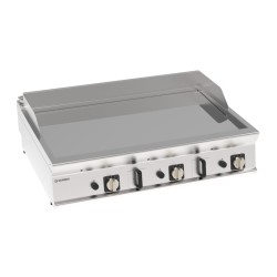 Πλατό FTC12G9 Tecno90 120x90x28cm 24kW Αερίου 3 Ζωνών Λείο Χρωμίου Επιτραπέζιο TECNOINOX