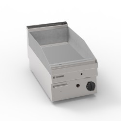 Πλατό FTC35G/0 Tecno65 35x65x28cm 4kW Αερίου 1 Ζώνης Λείο Χρωμίου Επιτραπέζιο TECNOINOX