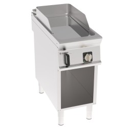Πλατό FTC4FE9 Tecno90 40x90x90cm 6kW 380-415V 3N Ηλεκτρικό 1 Ζώνης Λείο Χρωμίου σε Ανοιχτό Ντουλάπι TECNOINOX