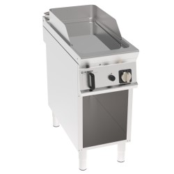 Πλατό FTC4FG9 Tecno90 40x90x90cm 8kW Αερίου 1 Ζώνης Λείο Χρωμίου σε Ανοιχτό Ντουλάπι TECNOINOX