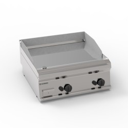 Πλατό FTC70G7 Tecno70 70x70x28cm 14kW Αερίου 2 Ζωνών Λείο Χρωμίου Επιτραπέζιο TECNOINOX