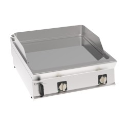 Πλατό FTC8E9 Tecno90 80x90x28cm 12kW 380-415V 3N Ηλεκτρικό Λείο Χρωμίου 2 Ζωνών Επιτραπέζιο TECNOINOX