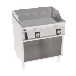 Πλατό FTC8FE7 Tecno74 80x70x90cm 7,8kW 380-415V 3N Ηλεκτρικό 2 Ζωνών Λείο Χρωμίου σε Ανοιχτό Ντουλάπι TECNOINOX