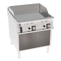 Πλατό FTC8FG9 Tecno90 80x90x90cm 16kW Αερίου 2 Ζωνών Λείο Χρωμίου σε Ανοιχτό Ντουλάπι TECNOINOX