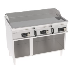 Πλατό FTCD12FE7 Tecno74 120x70x90cm 11,7kW 380-415V 3N Ηλεκτρικό 3 Ζωνών Λείο Χρωμίου με Ηλεκτρονικό Έλεγχο σε Ανοιχτό Ντουλάπι TECNOINOX